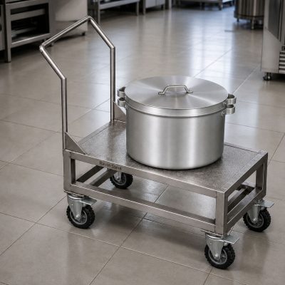 گاری حمل دیگ- راوین استیل